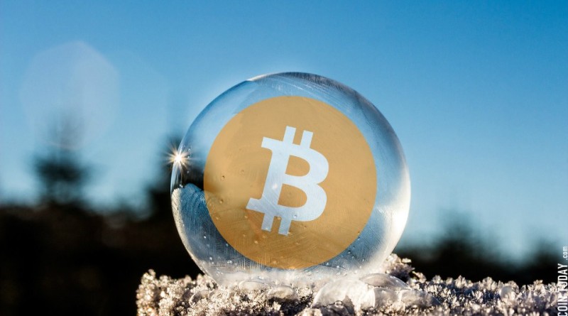 Frozen-bitcoin-bubble