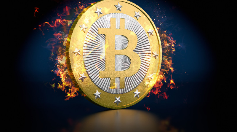 41856312 - bitcoin on fire