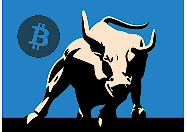 KryptoMoney.com-Bitcoin-Bull-Bitcoin-price-rises